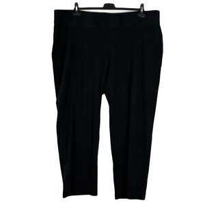 Nwot Lands End Black Starfish Straight Leg Leggings 3X Plus Size Comfort Travel